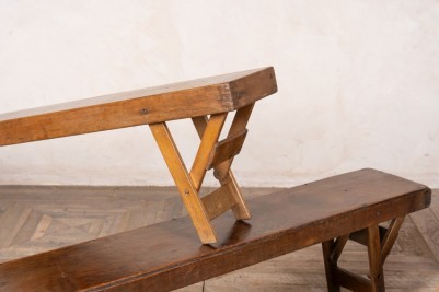 vintage wooden benches