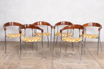 Chrome stacking chairs