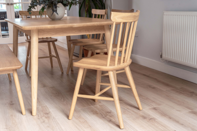 Scandinavian Dining Chair with Table