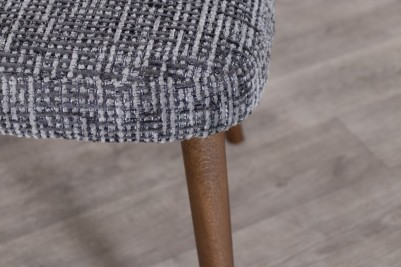 grey steel dining chair leg