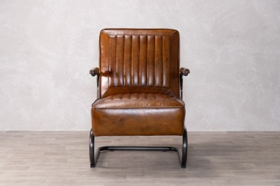 1950s inspired leather armchair