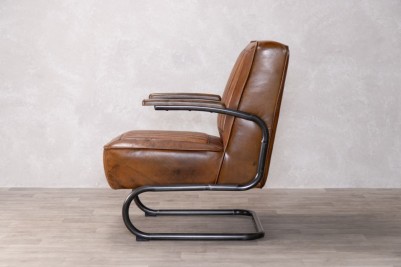 vintage inspired leather armchair