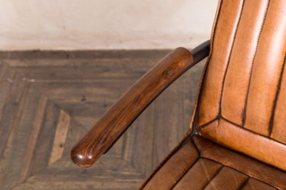 vintage inspired leather armchair