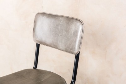 concrete leather bar stool