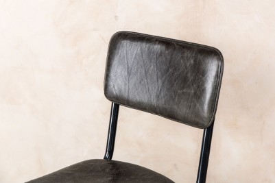 vintage-black-leather-bar-stool-seat