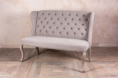 two seater upholstered bench