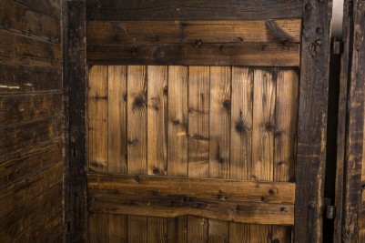 large wooden barn doors