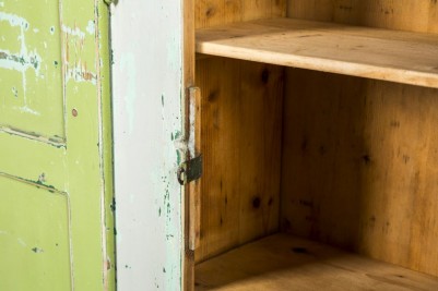 green storage cupboard