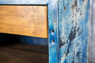 vintage blue cabinet
