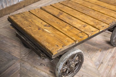 industrial cart table