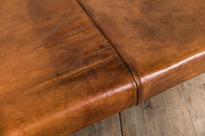 large leather coffee table