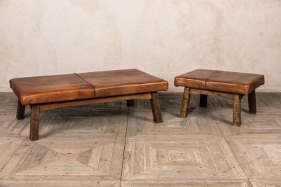vintage leather table