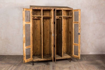 vintage wooden lockers