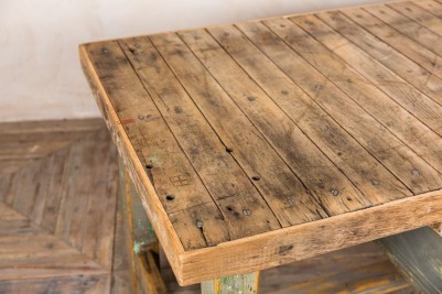 green industrial table