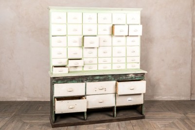 green drawer unit
