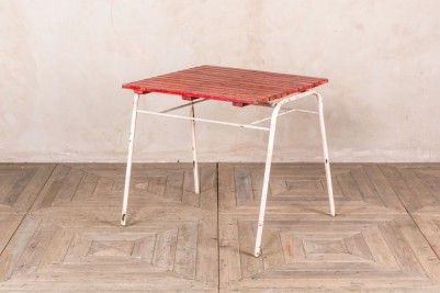 vintage red top table