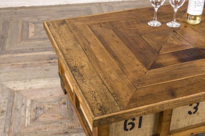 repurposed crate table