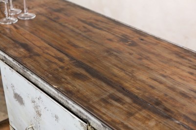 vintage industrial sideboard