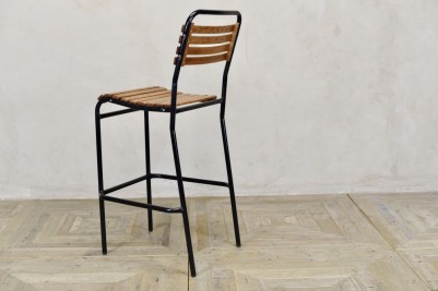 black bar stool for outdoor