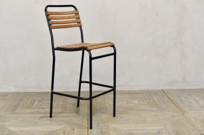 black outdoor stool