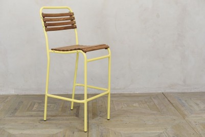 yellow bar stool
