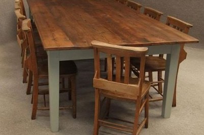 rustic pine dining table