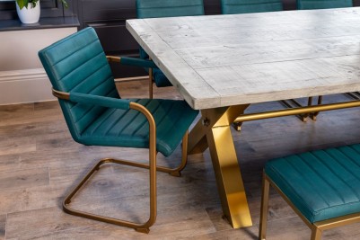 Oversized X Frame Dining Table