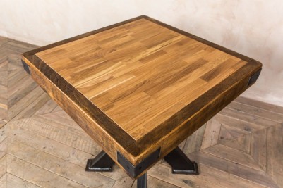 butchers block top dining table