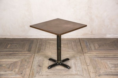 copper top pedestal table
