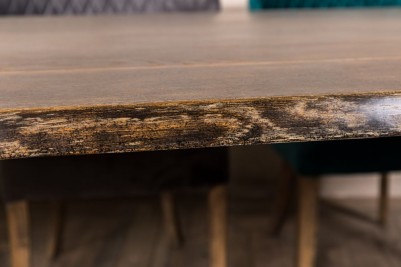 rustic oak top table