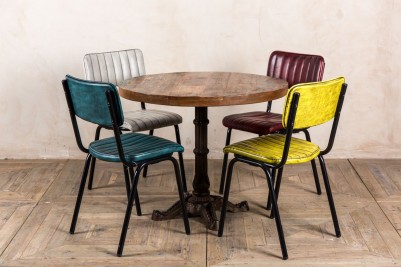 bistro table with wooden top