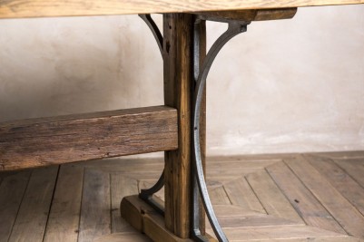 handmade trestle table