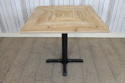 restaurant cafe table with metal base