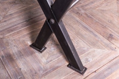 metal x frame table