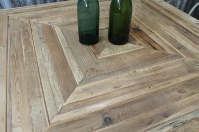 table top in reclaimed pine