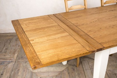 oak dining table extending