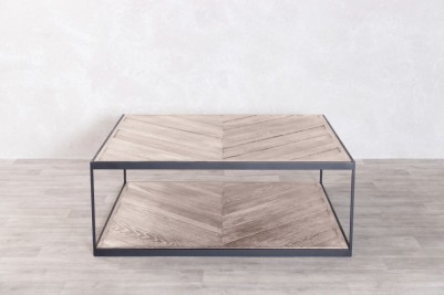 Tiverton Large Square Coffee Table in Pebble Grey