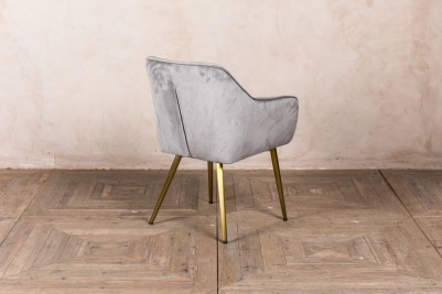 amalfi grey velvet chair
