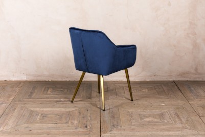 navy gold leg chair
