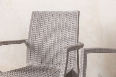 taupe rattan chairs