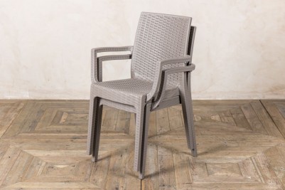 taupe stacking chair