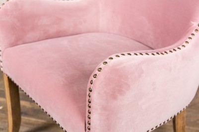 baby pink carver chair