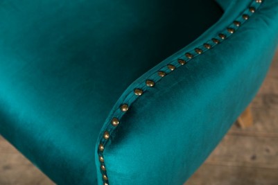 French style velvet chair