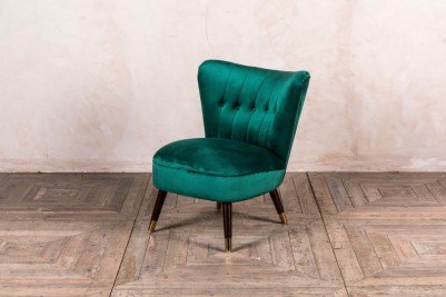 emerald velvet cocktail chair