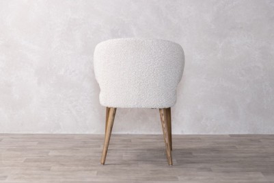 verona dining chair oatmeal back view