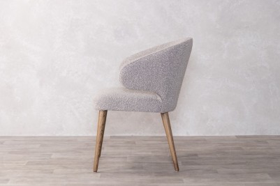 verona dining chair grey side view