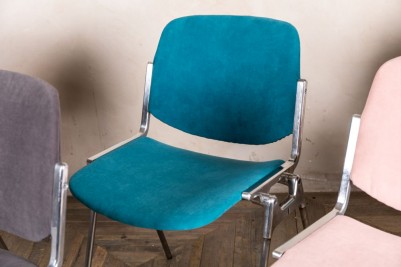 light blue stacking chair