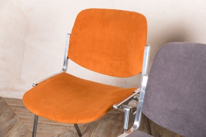vintage orange castelli chair