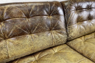 Vintage Distressed Leather Sofa