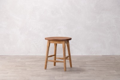 solid oak bar stool